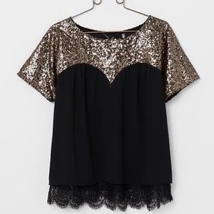 BKE Boutique Sequin Top